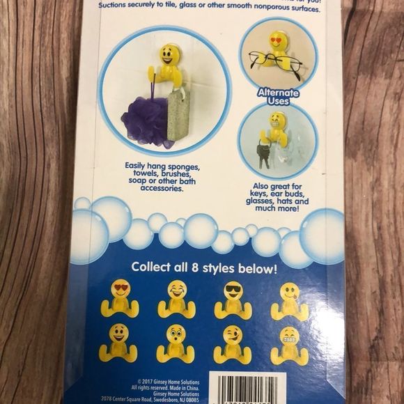 NWT Emoji bath hooks- 2 pack - Picture 2 of 7